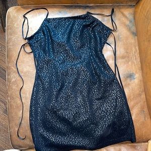 Urban Outfitters Mini Dress Black Leopard
